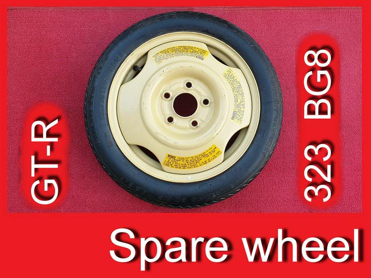  ❌ Reserverad Notrad Mazda 323 GTR BG8 1992 Lochkreis 5 x 114,3 - Stahlfelgen - Bild 1