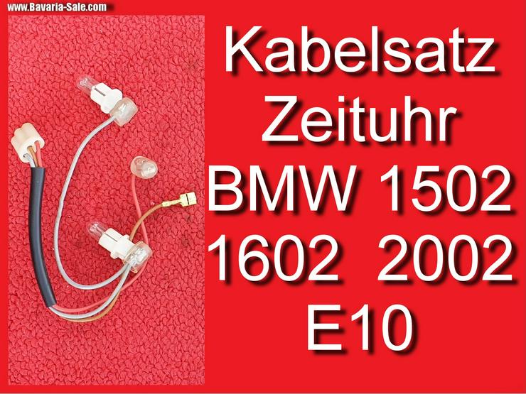  ❌ Kabel Uhr Zeituhr Kabelstrang BMW E10 1502 1602 2002 02er Teilenummer 62111350120