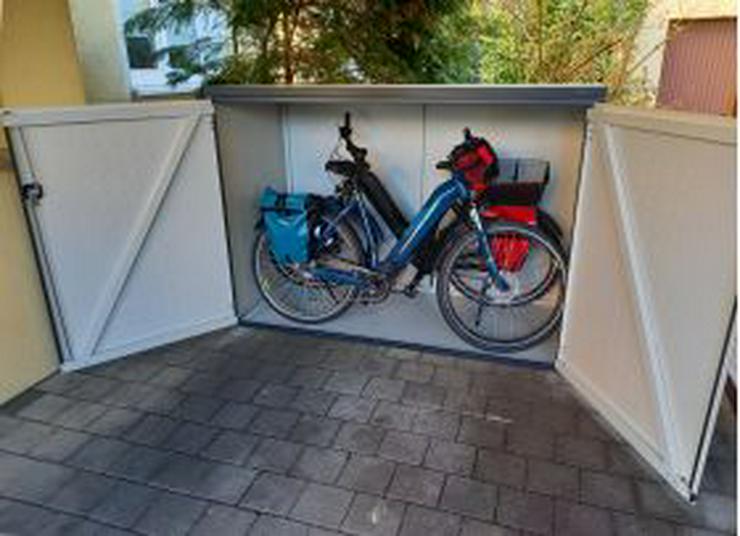  Gartenbox- Fahrradgarage FD mit Pultdach aus Stahl- Verzinkt RAL-7016 Anthrazit