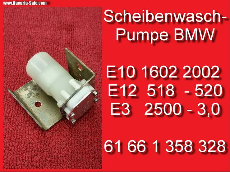 ❌ Scheibenwaschpumpe BMW E10 1602 2002 E3 E12 Wischwasserpumpe