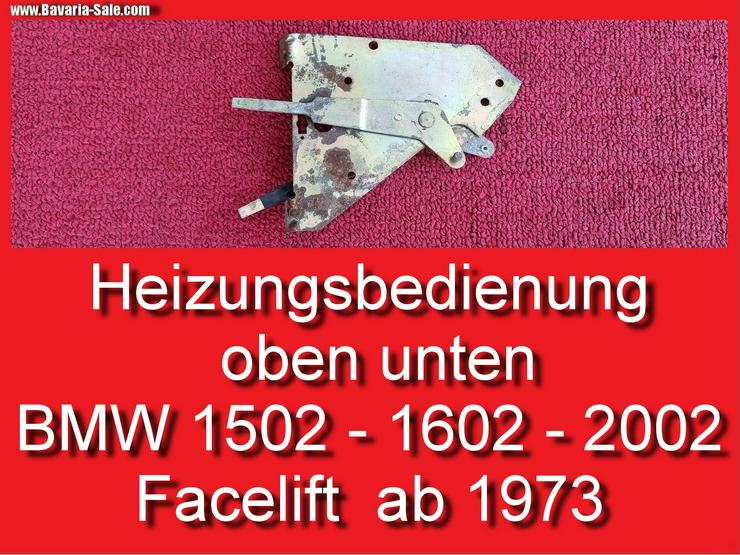 ❌ Bedienteil Heizung BMW E10 1602 2002 Bowdenzug Heizungskasten