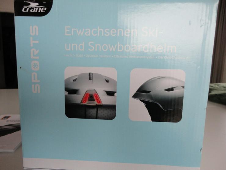 Bild 3: Ski-und Snowboardhelm Erwachsene silber neuwertig Gr. M/L ( 56-59 cm)