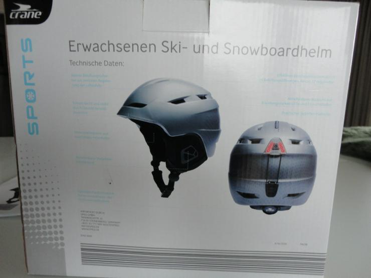 Bild 4: Ski-und Snowboardhelm Erwachsene silber neuwertig Gr. M/L ( 56-59 cm)