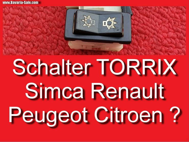 ❌ Schalter Torrix 549 Peugeot Citroen Simca Renault Kippschalter