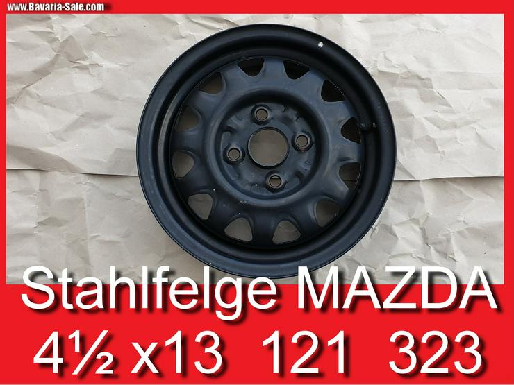 ❌ Stahlfelge Mazda 4,5 x 13 LK 4 x 100 Felge 121 DB 323 BG - Stahlfelgen - Bild 1