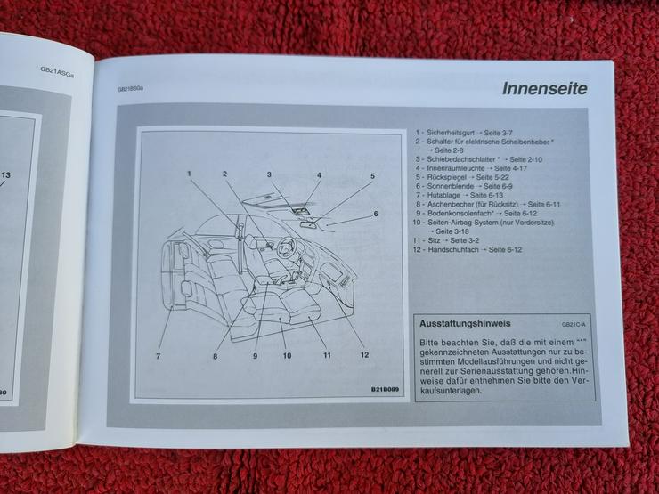 Bild 9: ❌ Bordmappe Mitsubishi Colt 1999 Bedienungsanleitung ABE 44136