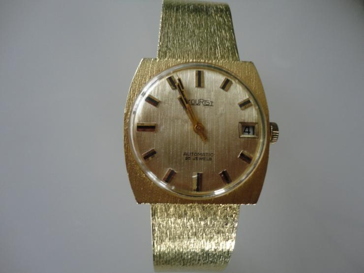 TOURIST Massive Vintage-Herrenuhr,Automatic ,25 Jewels ,14-Karat, 585 Gelbgold