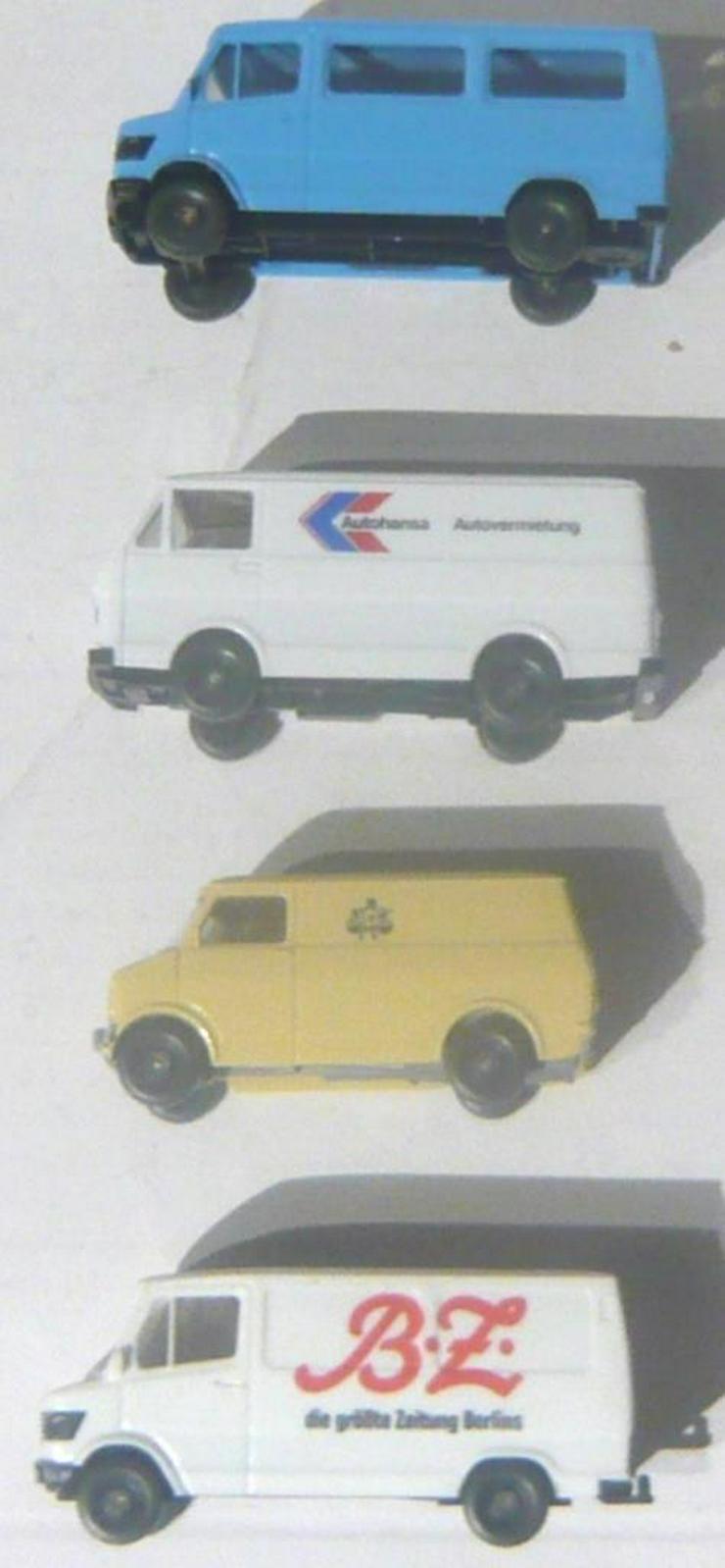 Bild 2: Wiking alt 1:87 4x Lieferwagen Kleinbus MB 207D Opel VW LT