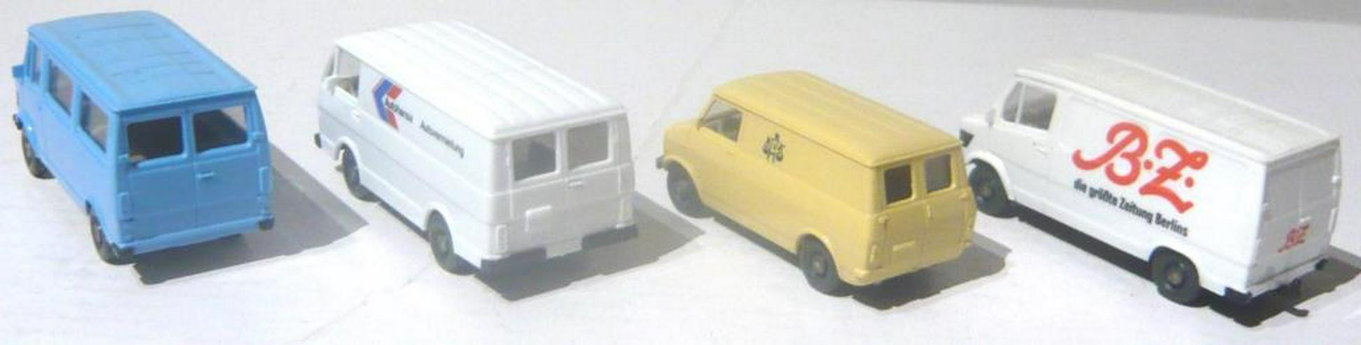 Bild 5: Wiking alt 1:87 4x Lieferwagen Kleinbus MB 207D Opel VW LT