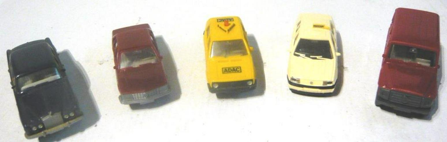 Wiking alt 1:87 5x PKW RR Silvershadow Opel VW ADAC VW Taxi MB G