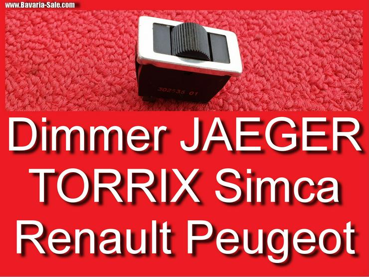 ❌ Dimmschalter Schalter Jaeger Talbot Peugeot Citroen DAF Renault Torrix 302535 