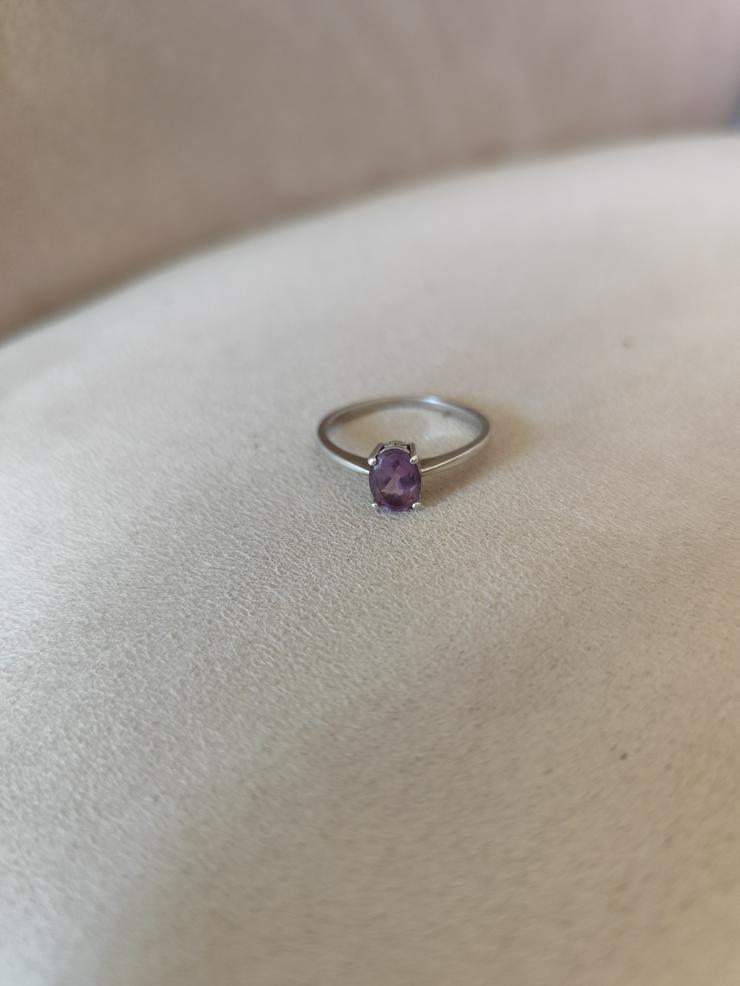 Gr. 19, Amethyst Silber Ring! ++ inkl. Versand ++ - Ringe - Bild 1