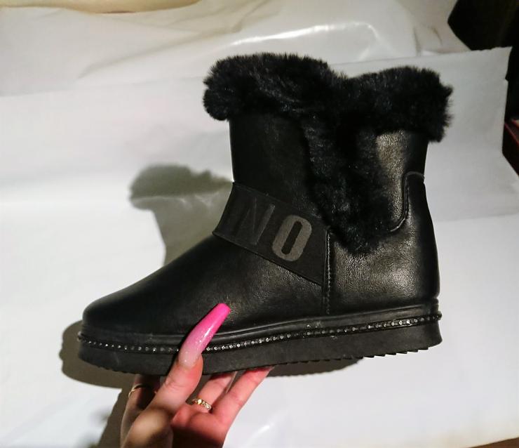 Bild 7: Gr. 38, warm gefütterte Winter Cosy Boots mit GLITZER Steinchen