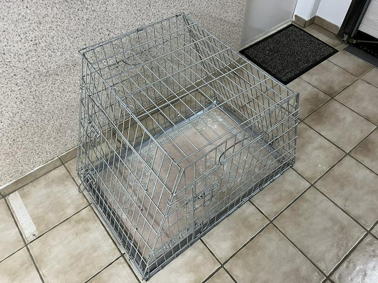 Bild 5: Gebrauchter Zusammenklappbarer Gitterkäfig (Box) für Hunde.