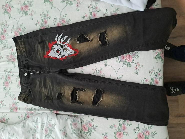 Totenkopfhose skull  - W30-W32 / 44-46 / S - Bild 1