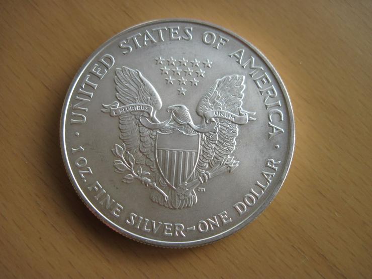 Bild 2: Münze USA 1 Dollar 2007 American Silver Eagle 1 Unze Silber