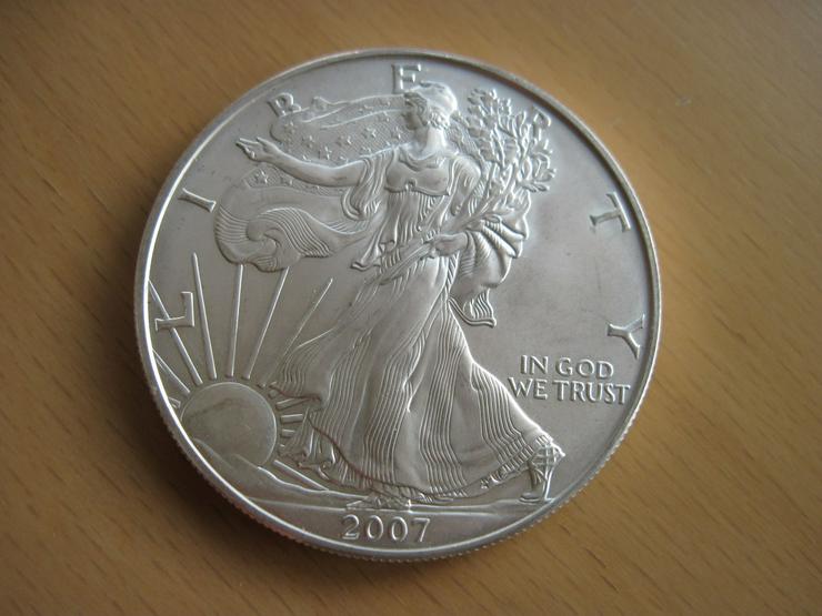 Münze USA 1 Dollar 2007 American Silver Eagle 1 Unze Silber