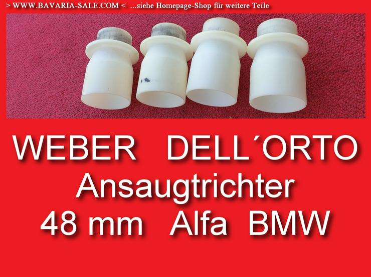 ❌ Ansaugtrichter Doppelvergaser Weber Dellorto Alfa Stutzen DCOE