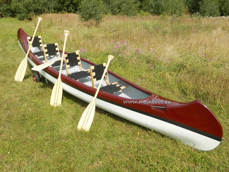 Bild 8: Kanu 4er Kanadier 550 Neu ! in weinrot /weiß