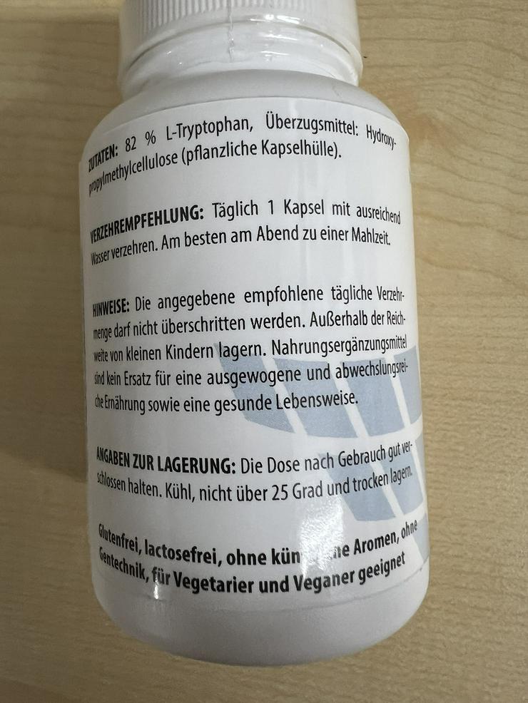 Bild 3: Nahrungsergänzungsmittel L-Tryptophan von Vitaworld