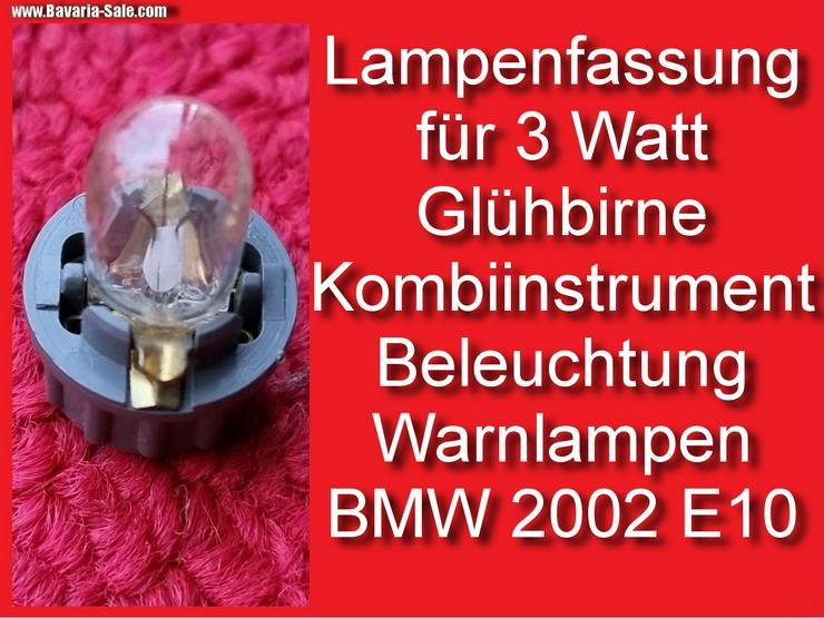 ❌ Fassung Kombiinstrument Tacho Kontrollleuchten BMW 1602 2002