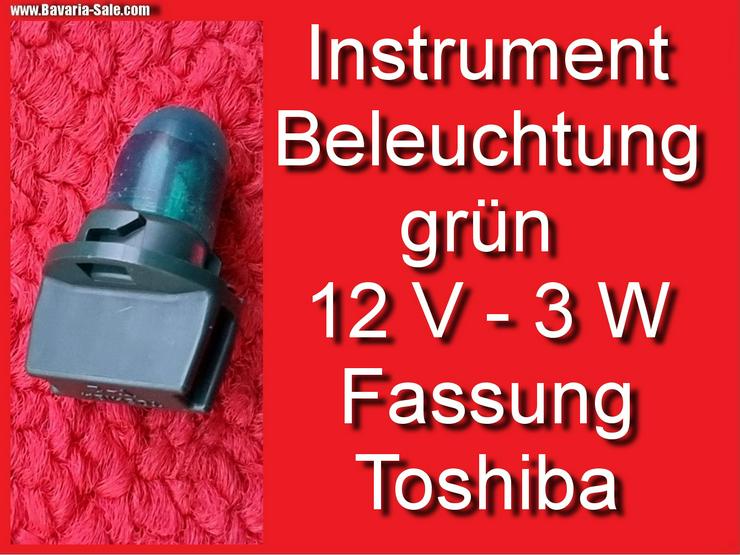 ❌ Lampenfassung 12V grün BMW VW Toshiba Glassockel W2,1X9,5d