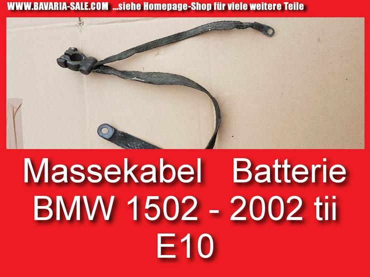 ❎ Masseband BMW 2002 1602 E10 Minuskabel Batteriekabel 61121350305 - Elektrik & Steuergeräte - Bild 1