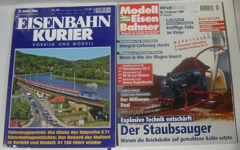 Bild 2: Modelleisenbahn Magazine Modelleisenbahner 02 1999 Eisenbahnkurier 07 2013