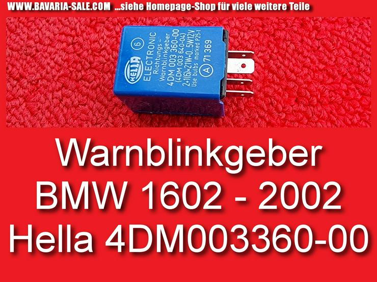 ❌ Warnblinkrelais BMW 1602 2002 E10 Blinkrelais Hella 4DM003360-00 VW T4