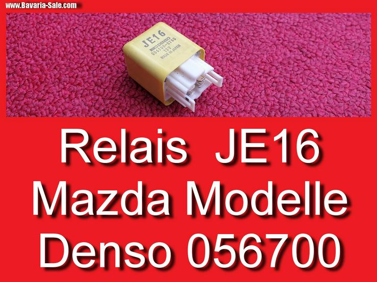 ❌ MAZDA Relais JE16 Denso 056700 8780 Xedos 121 323 626 Relay