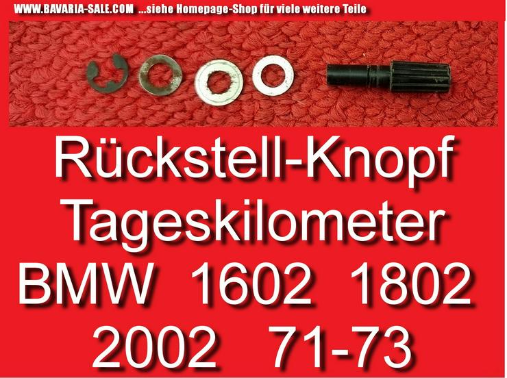 ❌ Rücksteller BMW 1602 2002 E10 Rückstellknopf Tacho Tageskilometer 