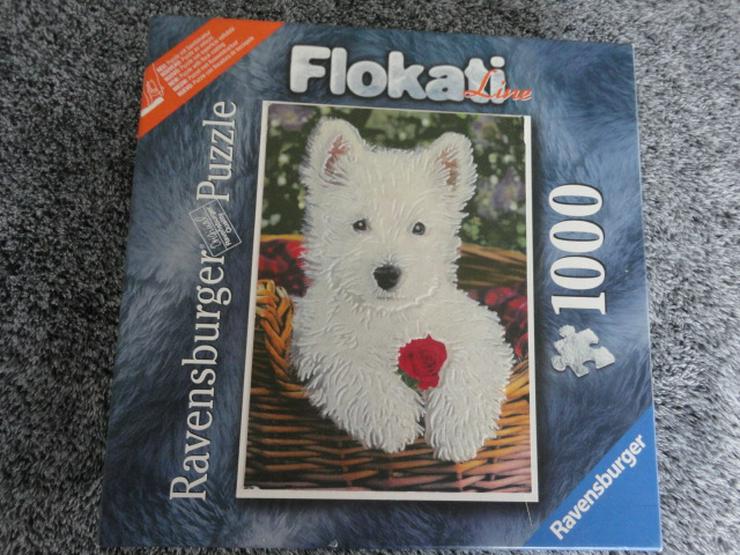 Ravensburger Puzzle " Flokati Line" 1000 Teile , Wuscheliger Hund , komplett