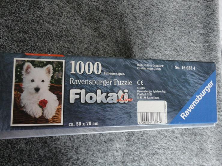 Bild 3: Ravensburger Puzzle " Flokati Line" 1000 Teile , Wuscheliger Hund , komplett