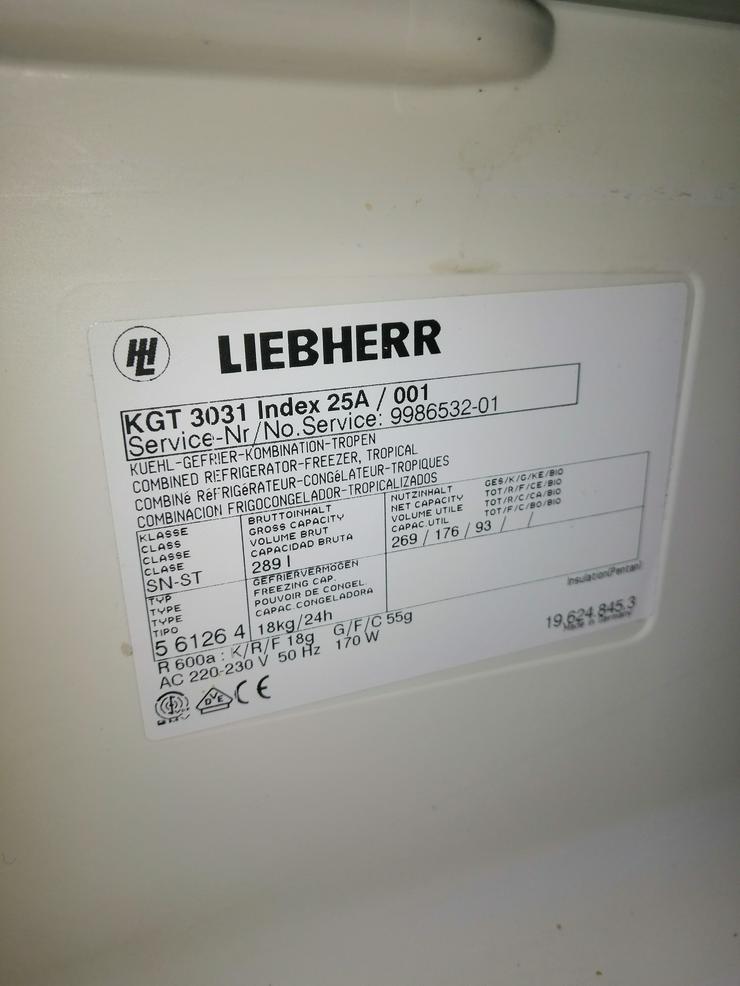 Bild 5: Kühlschrank Liebherr KGTA 3031 Kühl-Gefrier-Kombination