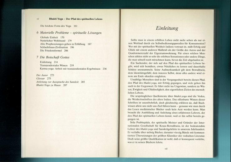 Bild 4: Prabhupada, A. C. Bhaktivedanta S - Bhakti Yoga. Der Pfad des spirituellen Lebens (TB 1994) 