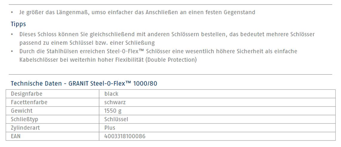 Bild 16: ABUS Steel-O-Flex Fahrrad- Zweirad- Kabelschloss 