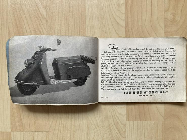Bild 5: Bedienungsanl. Handbuch Heinkel Roller Tourist 175 ccm 103 A-1