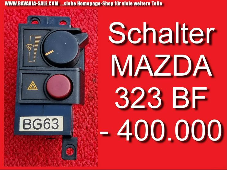 ❌ Schalter Warnblinker Licht Instrument Mazda 323 BF BW bis400000 - Elektrik & Steuergeräte - Bild 1