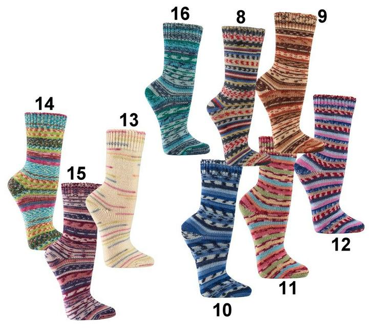 Stricksocken "Grandma" diverse Farben Größe 35-38