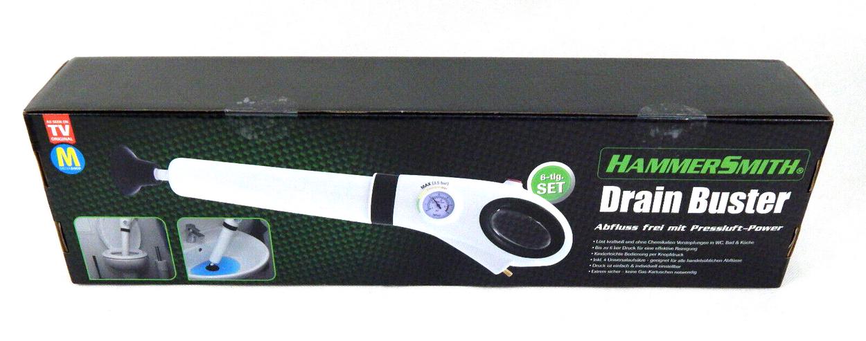 Bild 2: Hammersmith Drain Buster - Rohr Reinigungs Gerät - mit Druckluft einsetzbar -