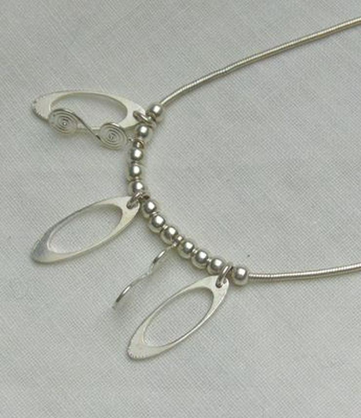 Bild 5: Collier-Kette mit außergewöhnlichen Silberanhängern, 925 Silber