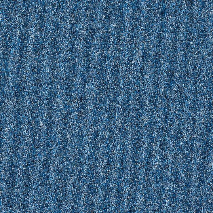 Blaue Teppichfliesen Heuga 727 Cobalt neu im Karton A-Wahl