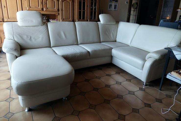 Bild 1: Leder-Eck-Sofa