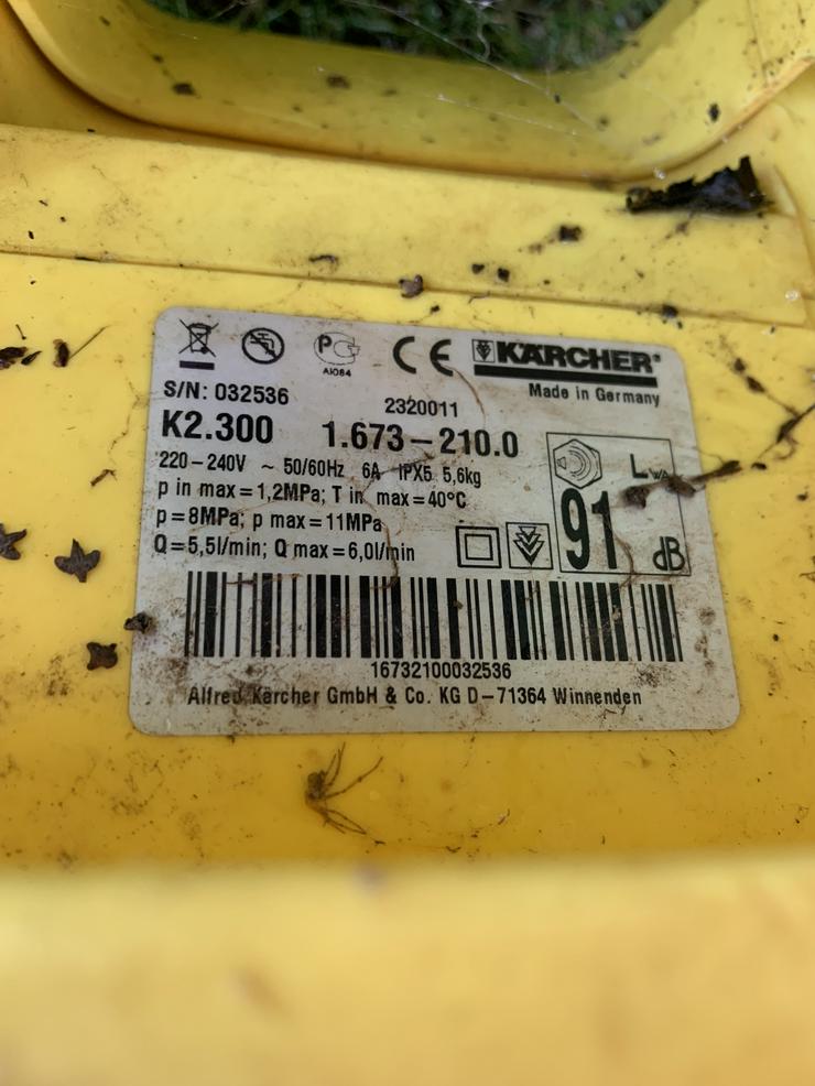 Bild 9: Kärcher Hochdruckreiniger K2.300 defekt zum ausschlachten