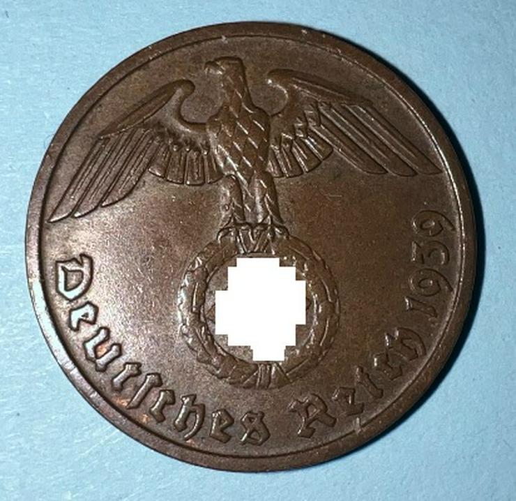 Bild 2: 2 Reichspfennig 1939 „D“ Kursmünze Deutsches Reich 2. Weltkrieg