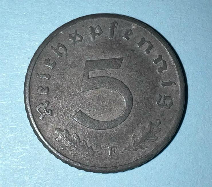 5 Reichspfennig 1941 „F“ Kursmünze Deutsches Reich 2. Weltkrieg