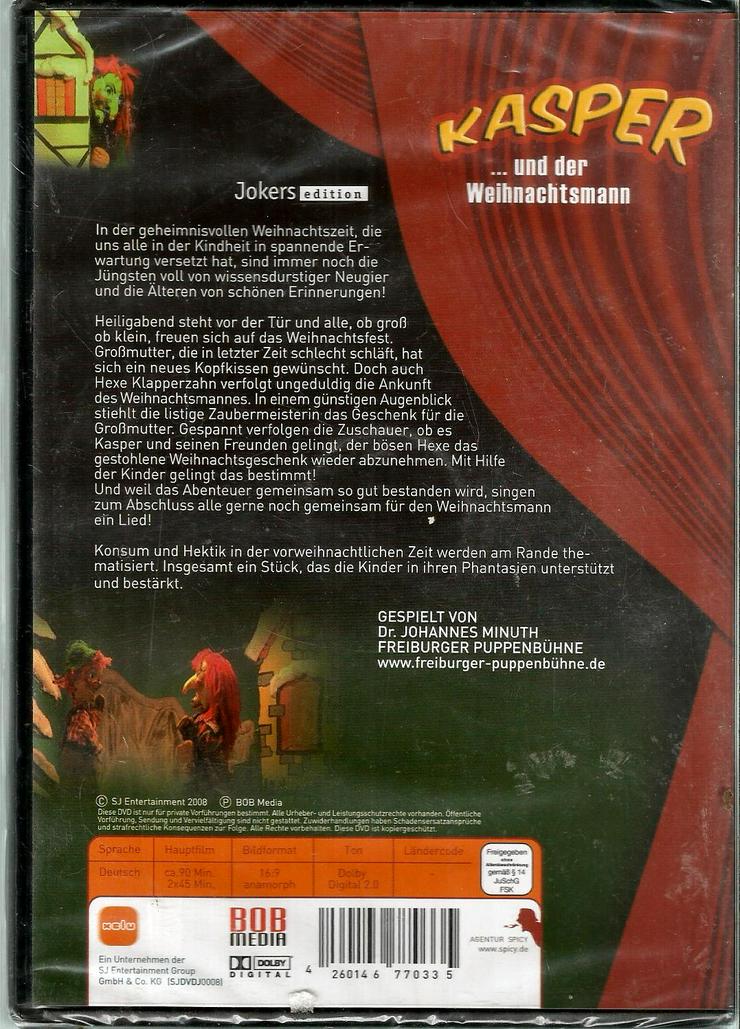 Bild 12: Schöne Geschenke, auch zum Geburtstag oder als Mitbringsel! "Das Kasperlebuch " + 7 Kasper-DVDs - Puppentheater+Kaspertheater+Kinder+Eltern+Großeltern