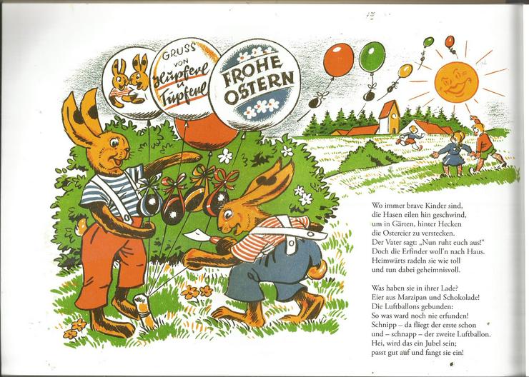 Bild 9: Ostergeschenk ! "Hupferl und Tupferl die klugen Erfinder "-Bilderbuch+Kinder+Ostern+Osternest+Osterhase