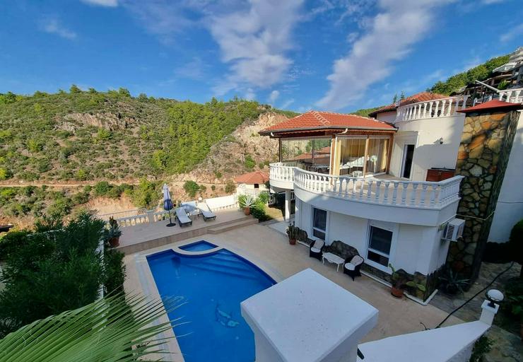 Bild 3: 🏡 1142 Freistehende Villa mit Meerblick in Kargicak, Alanya 