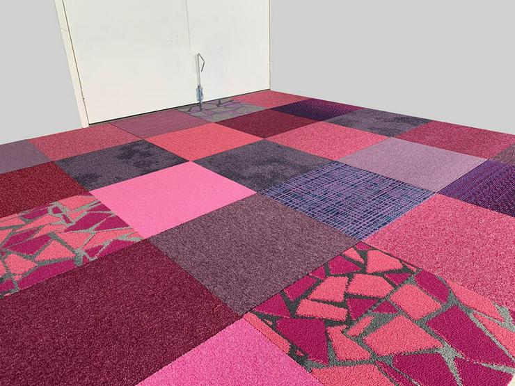 Bild 8: Rosa weiche Teppichfliesen Bougainville *Isolierend